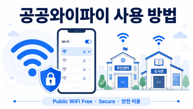 1. 공공와이파이 사용 방법과 안전 이용 안내